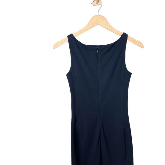 MM LaFleur Lydia Twisted Straps Galaxy Navy Sheath Dress Size 0 - Picture 9 of 10